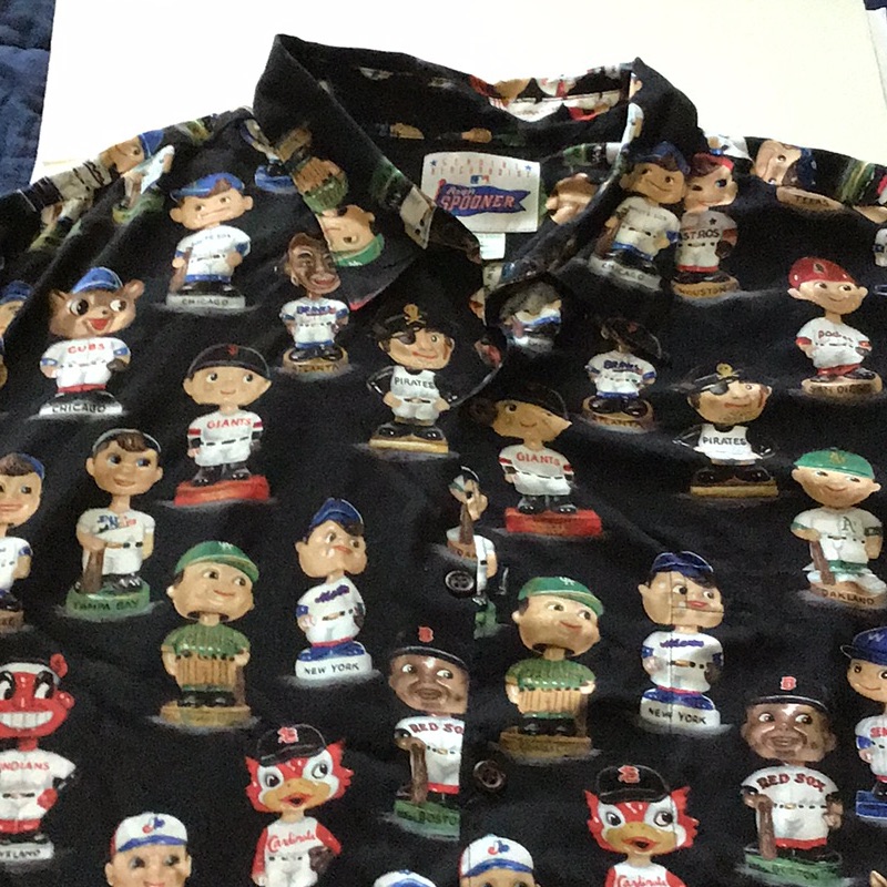Rare Baseball Bobble Head Shirt World Series Yankees, Sox, Dodgers, Cubs, Mets